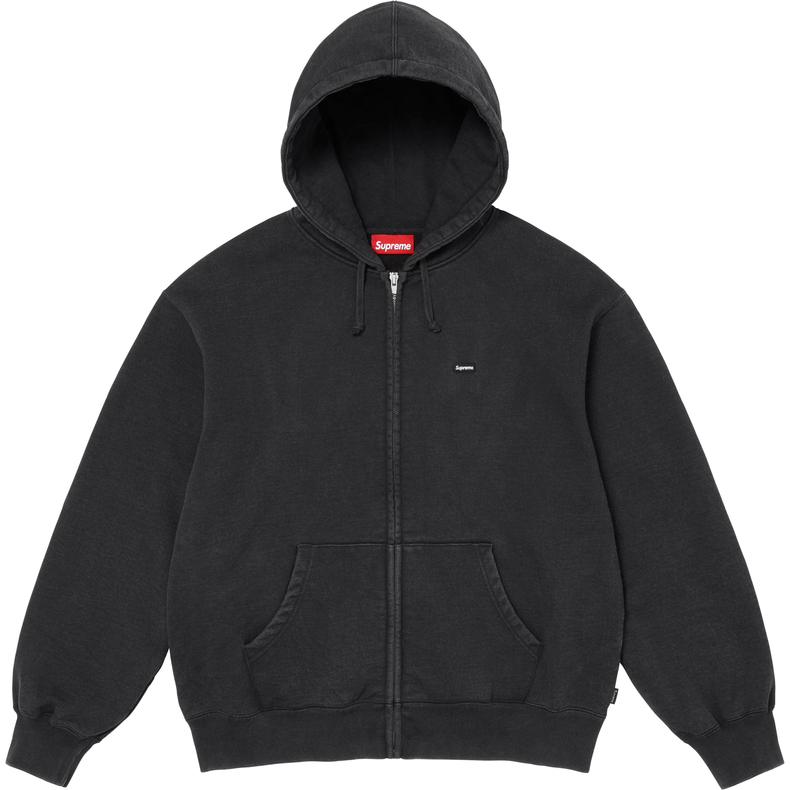 Small Box Zip Up Hooded Sweatshirt view 4